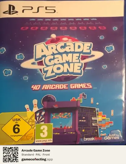 Arcade Game Zone PlayStation 5, PAL box front
