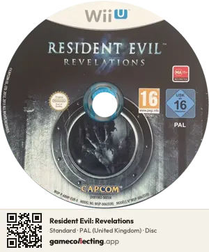 Resident Evil: Revelations Nintendo Wii U, PAL disc