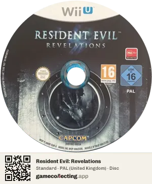 Resident Evil: Revelations Nintendo Wii U, PAL disc