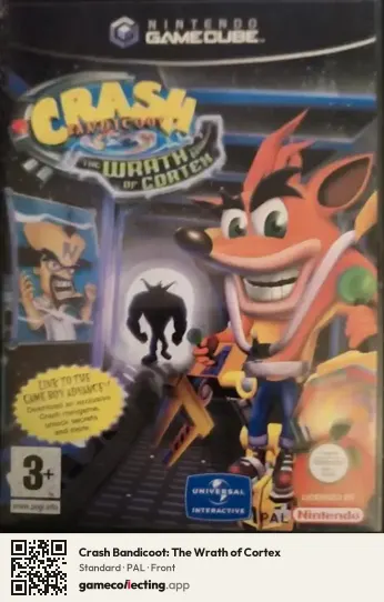 Crash Bandicoot: The Wrath of Cortex Nintendo GameCube, PAL box front