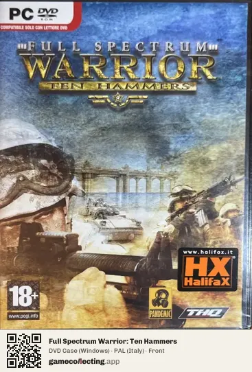 Full Spectrum Warrior: Ten Hammers Computer, Italy box front