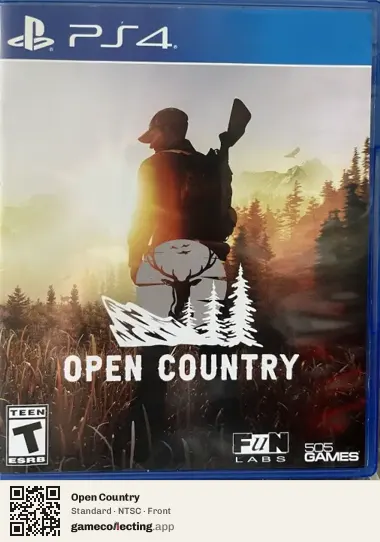 Open Country PlayStation 4, NTSC box front
