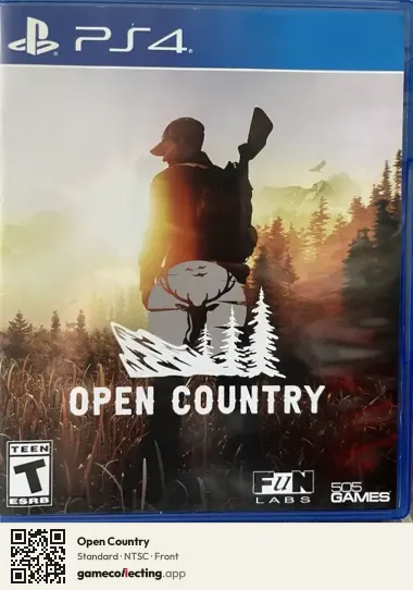 Open Country PlayStation 4, NTSC box front