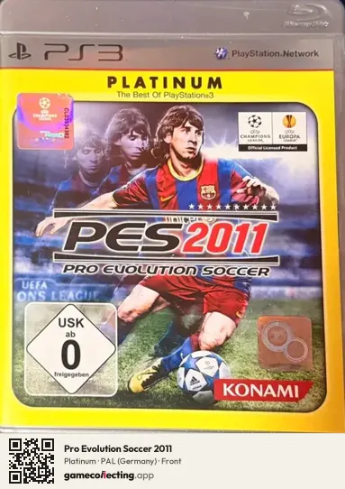Pro Evolution Soccer 2011 PlayStation 3, Germany box front
