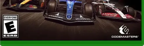 F1 25, the ESRB box on its front