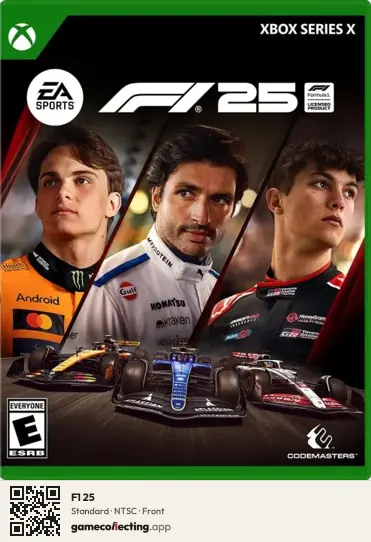 F1 25 Xbox Series X, NTSC box front