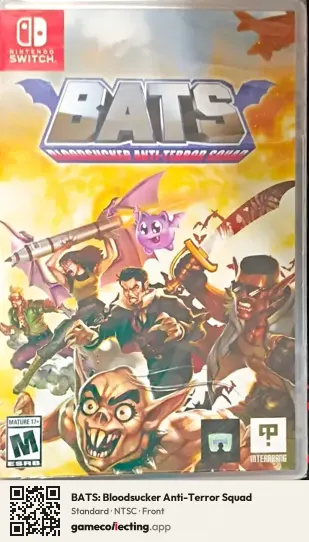 BATS: Bloodsucker Anti-Terror Squad Nintendo Switch, NTSC box front