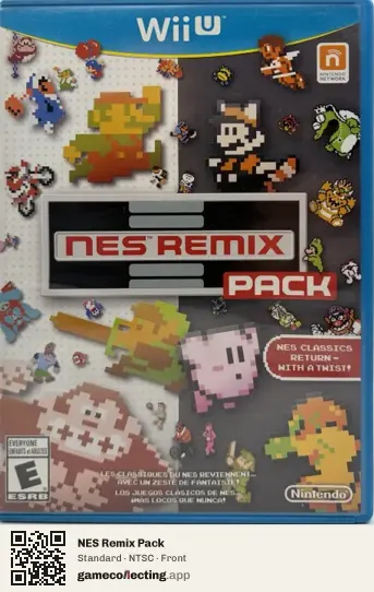 NES Remix Pack Nintendo Wii U, NTSC box front