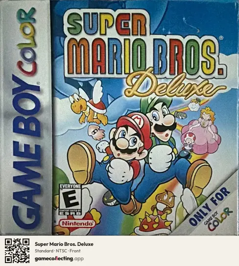 Super Mario Bros. Deluxe Game Boy Color, NTSC box front