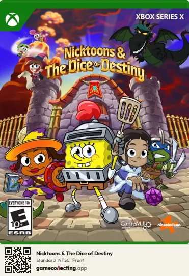 Nicktoons & The Dice of Destiny Xbox Series X, NTSC box front