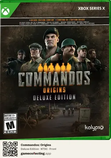 Commandos: Origins Xbox Series X, NTSC box front