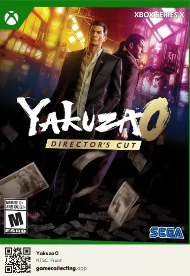 Yakuza 0 Xbox Series X, NTSC box front