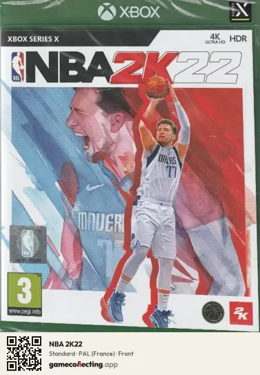 NBA 2K22 Xbox Series X, France box front