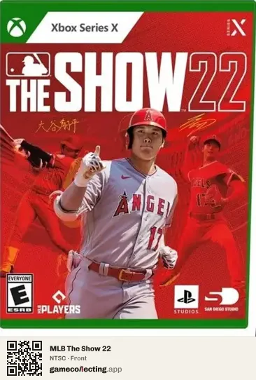 MLB The Show 22 Xbox Series X, NTSC box front