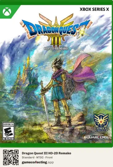 Dragon Quest III HD-2D Remake Xbox Series X, NTSC box front