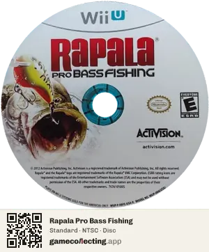 Rapala Pro Bass Fishing Nintendo Wii U, NTSC disc