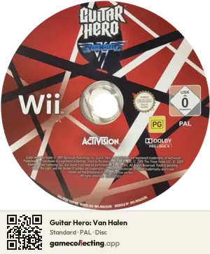 Guitar Hero: Van Halen Nintendo Wii, PAL disc