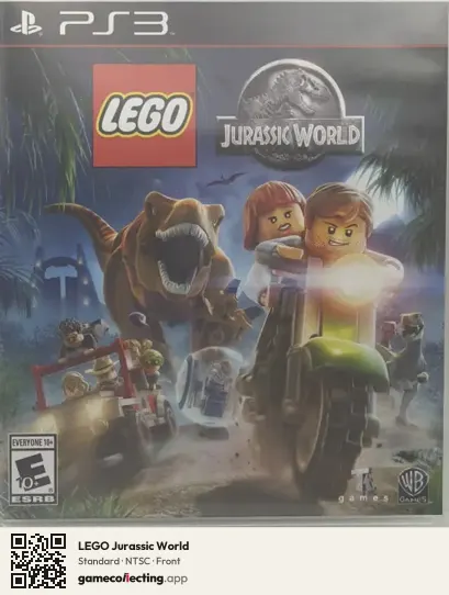 LEGO Jurassic World PlayStation 3, NTSC box front