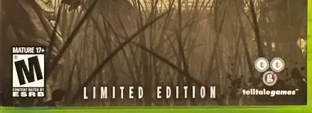 The Walking Dead, the ESRB box on its front