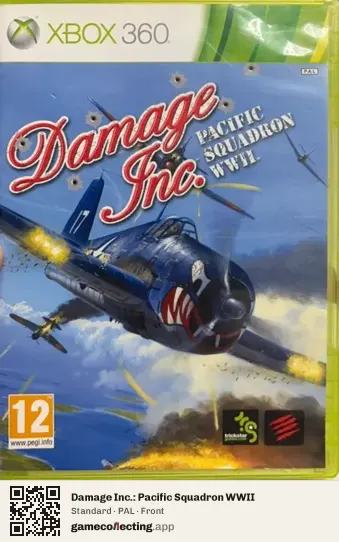 Damage Inc.: Pacific Squadron WWII Xbox 360, PAL box front