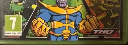Marvel Super Hero Squad: The Infinity Gauntlet, the PEGI square on its front