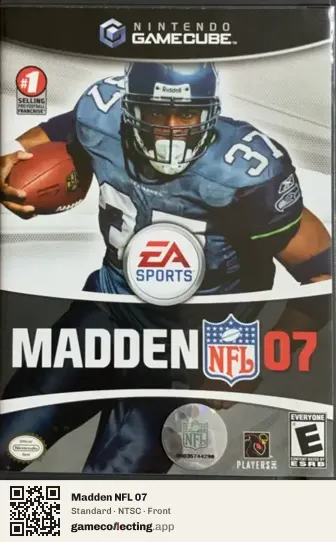 Madden NFL 07 Nintendo GameCube, NTSC box front