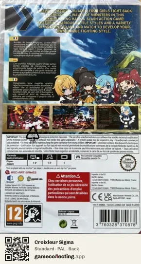 Croixleur Sigma Nintendo Switch, PAL box back