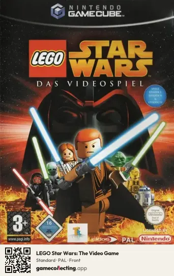 LEGO Star Wars: The Video Game Nintendo GameCube, PAL box front