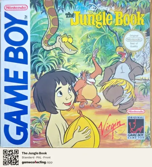 The Jungle Book Game Boy, PAL box front
