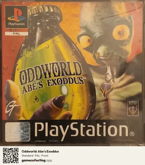 Oddworld: Abe's Exoddus PlayStation, PAL box front