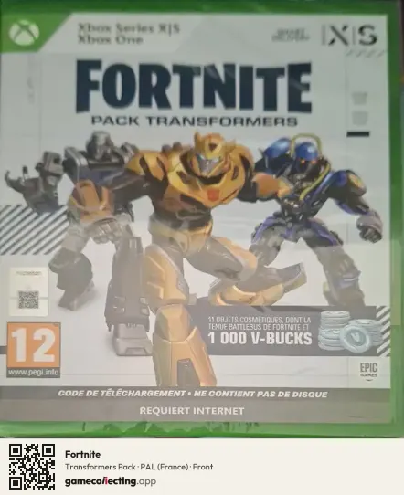 Fortnite Xbox Series X, France box front