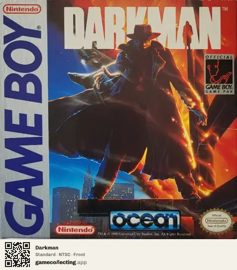 Darkman Game Boy, NTSC box front