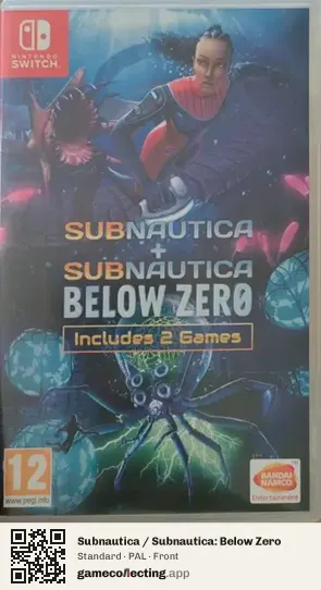 Subnautica / Subnautica: Below Zero Nintendo Switch, PAL box front