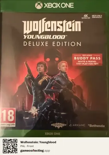 Wolfenstein: Youngblood Xbox One, PAL box front