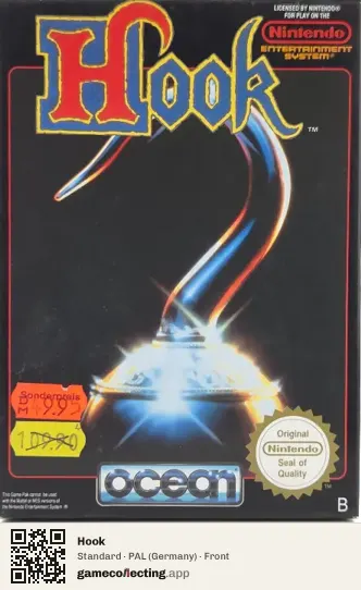 Hook Nintendo Entertainment System, Germany box front