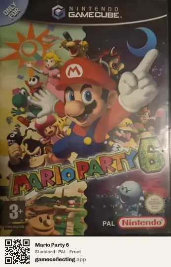 Mario Party 6 Nintendo GameCube, PAL box front