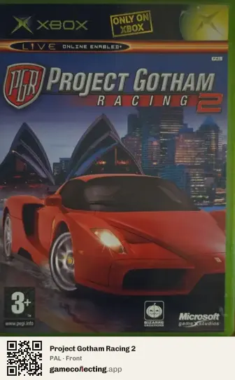 Project Gotham Racing 2 Xbox, PAL box front