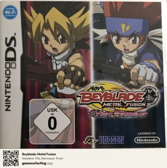 Beyblade: Metal Fusion Nintendo DS, Germany box front