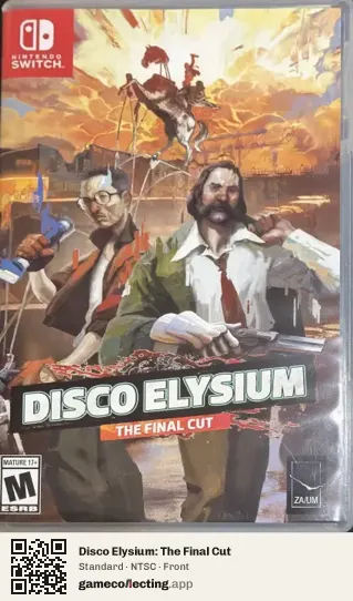 Disco Elysium: The Final Cut Nintendo Switch, NTSC box front