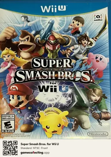 Super Smash Bros. for Wii U Nintendo Wii U, NTSC box front