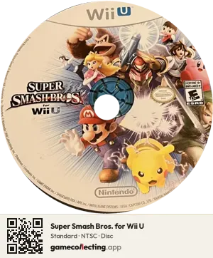 Super Smash Bros. for Wii U Nintendo Wii U, NTSC disc