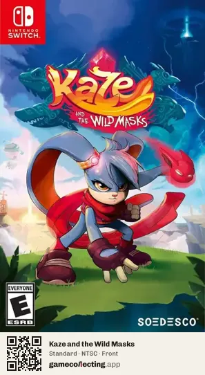 Kaze and the Wild Masks Nintendo Switch, NTSC box front