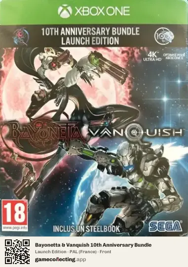 Bayonetta & Vanquish 10th Anniversary Bundle Xbox One, France box front