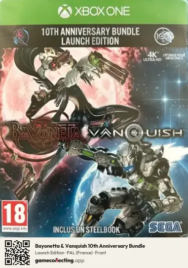Bayonetta & Vanquish 10th Anniversary Bundle Xbox One, France box front
