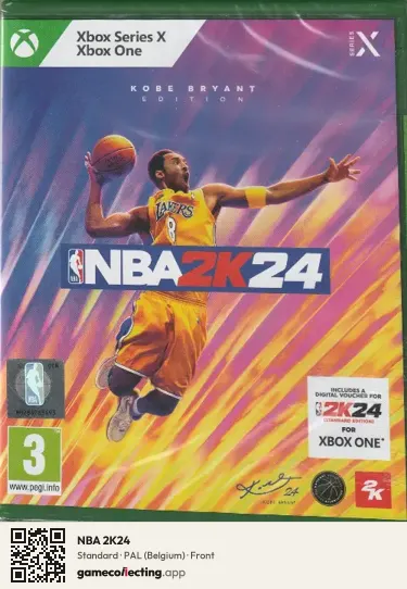 NBA 2K24 Xbox Series X, Belgium box front