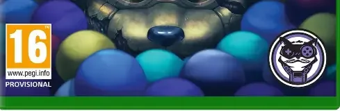 Five Nights at Freddy's: Into the Pit, the PEGI square on its front