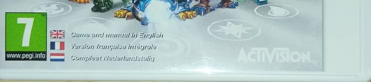 Skylanders: Giants, the PEGI square on its front