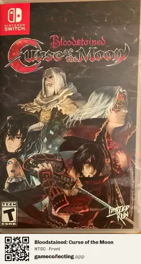 Bloodstained: Curse of the Moon Nintendo Switch, NTSC box front