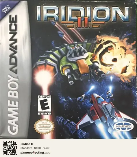 Iridion II Game Boy Advance, NTSC box front