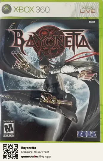 Bayonetta Xbox 360, NTSC box front